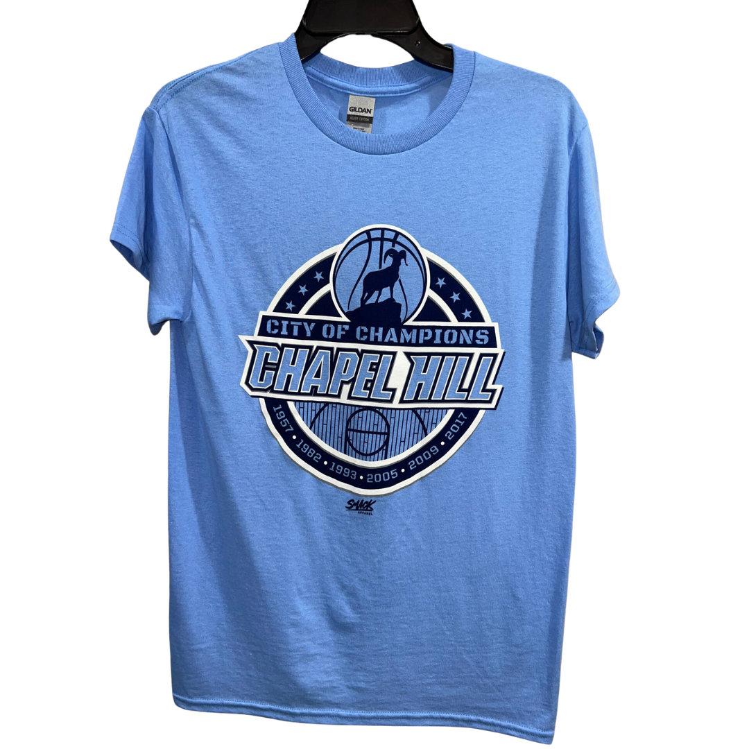 Champion North Carolina Tarheels UNC Arched Logo Light Blue T-Shirt