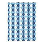Carolina Argyle Fleece Blanket