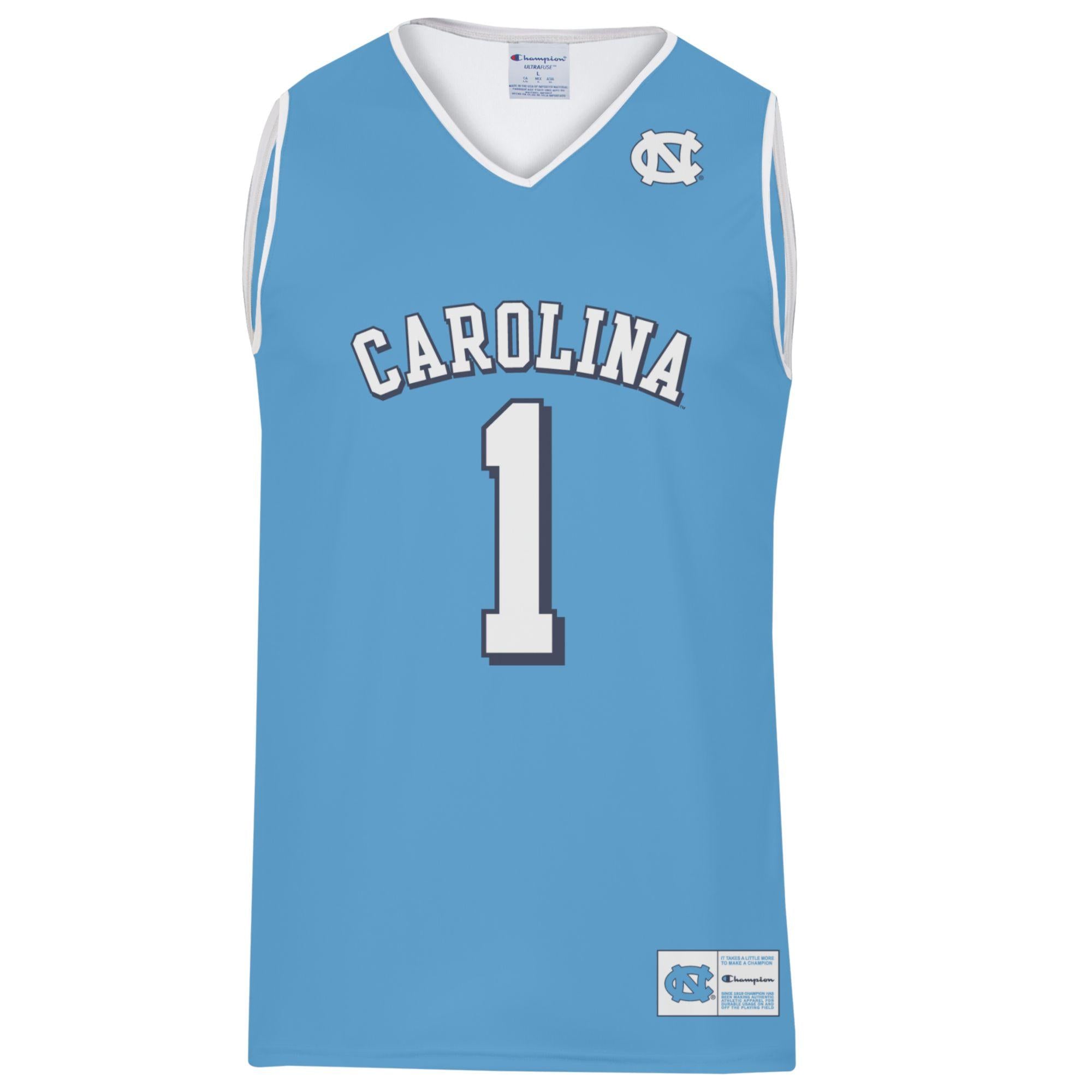 Unc Basketball Home Jerseys Carolina #1 Jersey – Classic Carolina