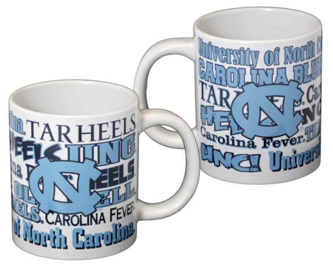 North Carolina Tar Heels Wordmark Mug
