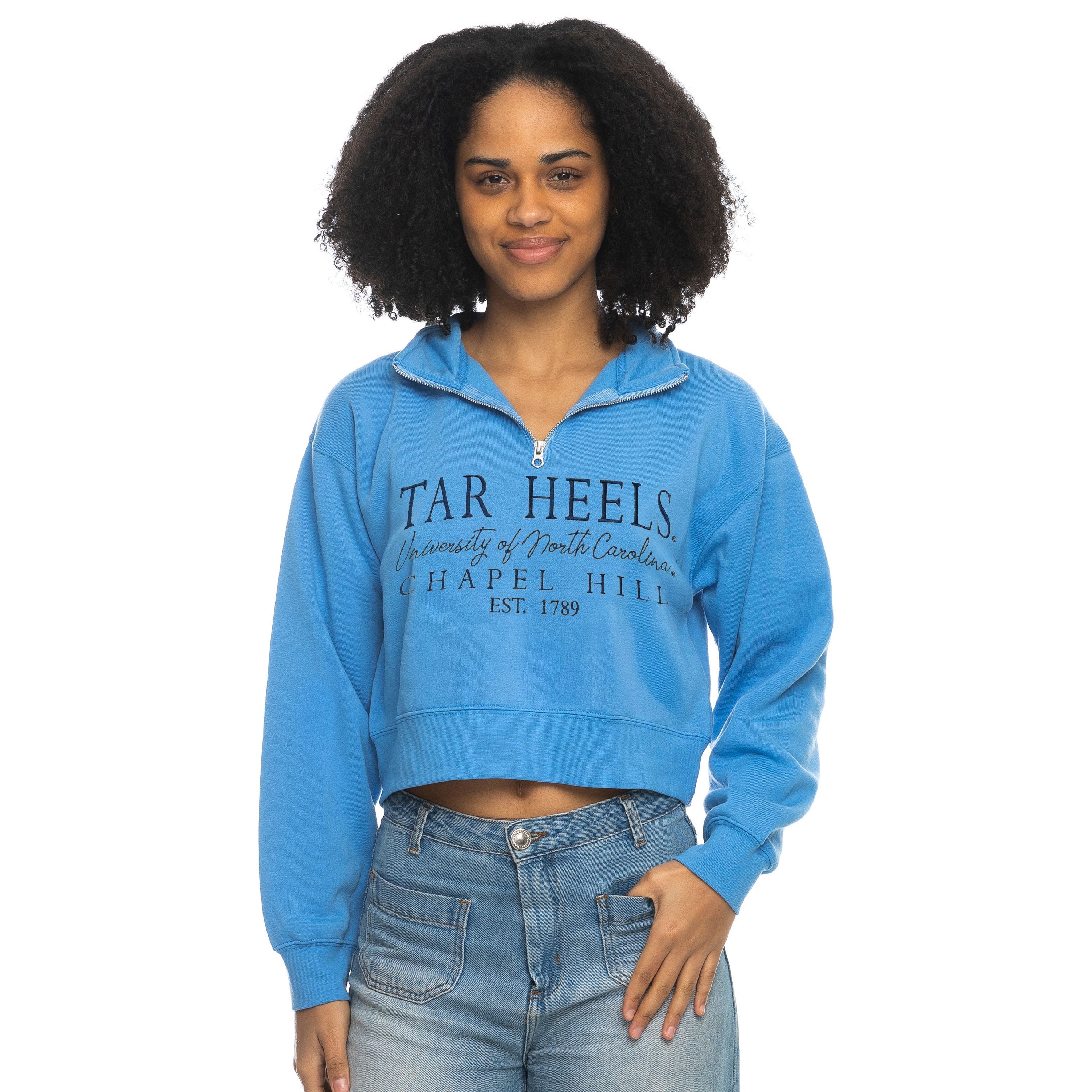 Tar Heels Quarter-Zip Cropped Jacket