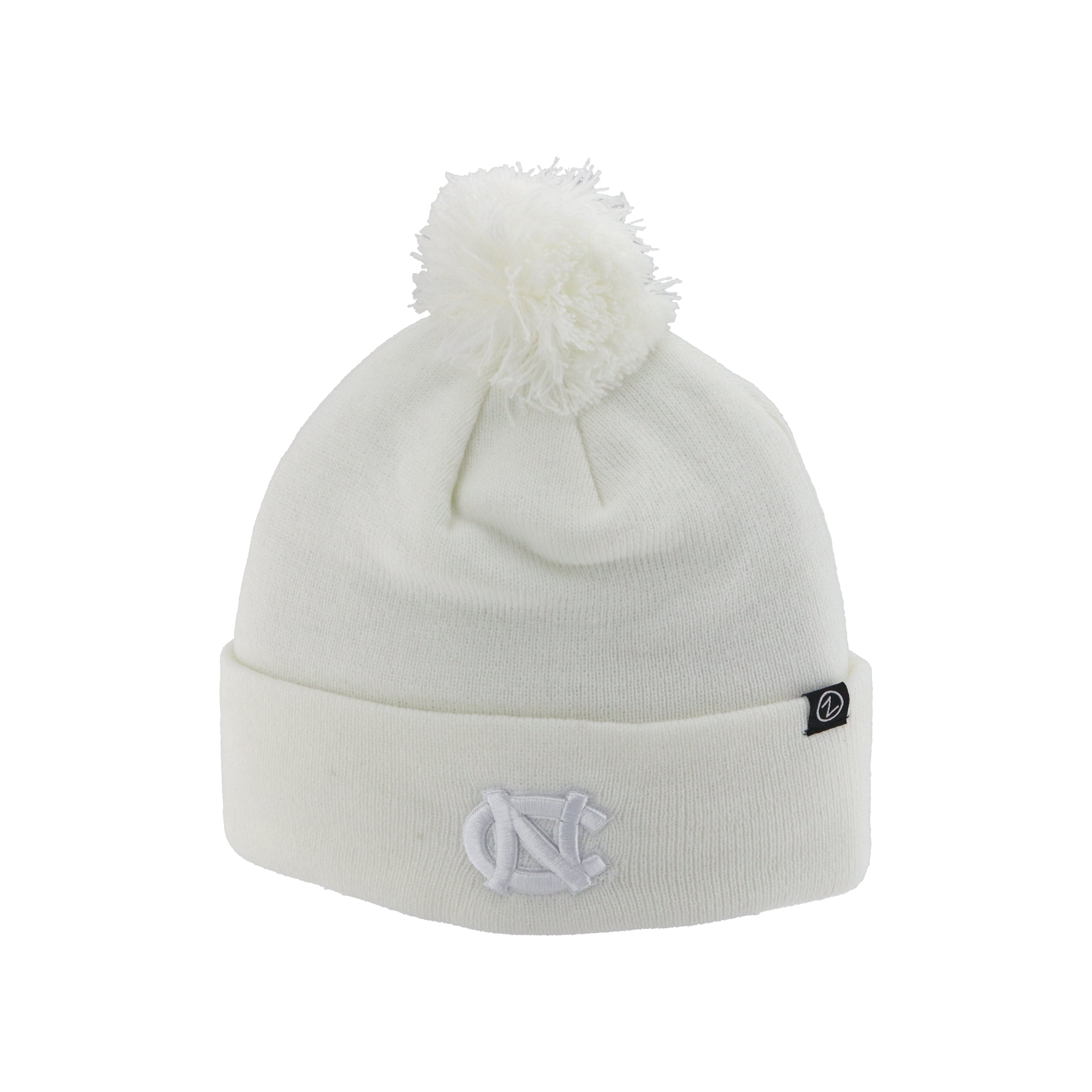 UNC Logo White Beanie