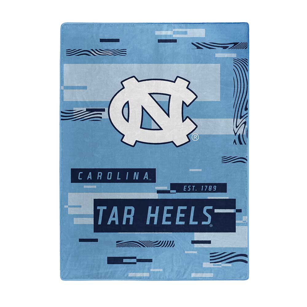 UNC Tar Heels Digitize Raschel Throw Blanket