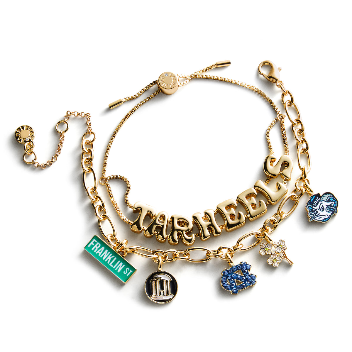 UNC Tar Heels Bracelet Set