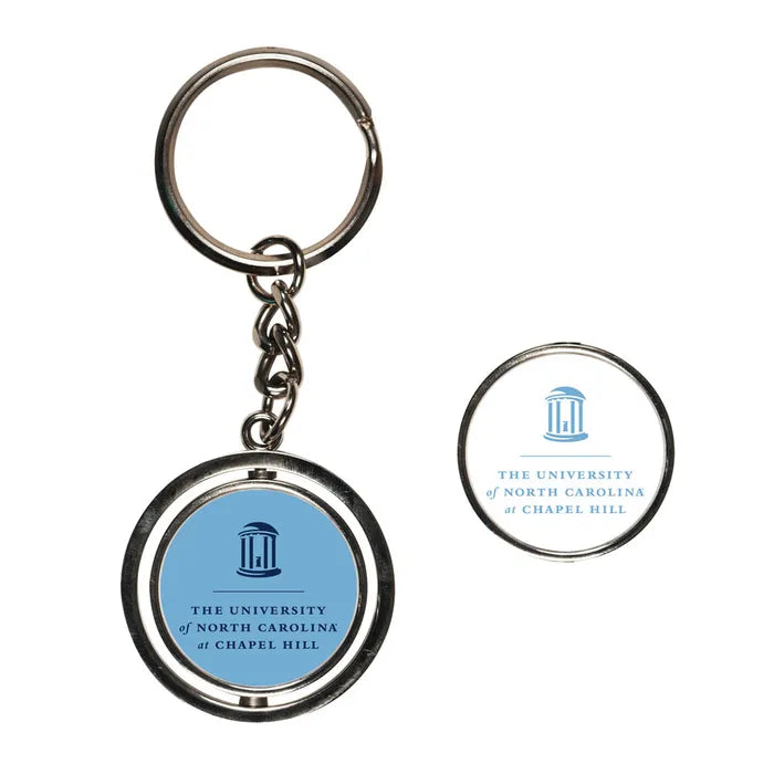 UNC Old Well Spinner Key Ring