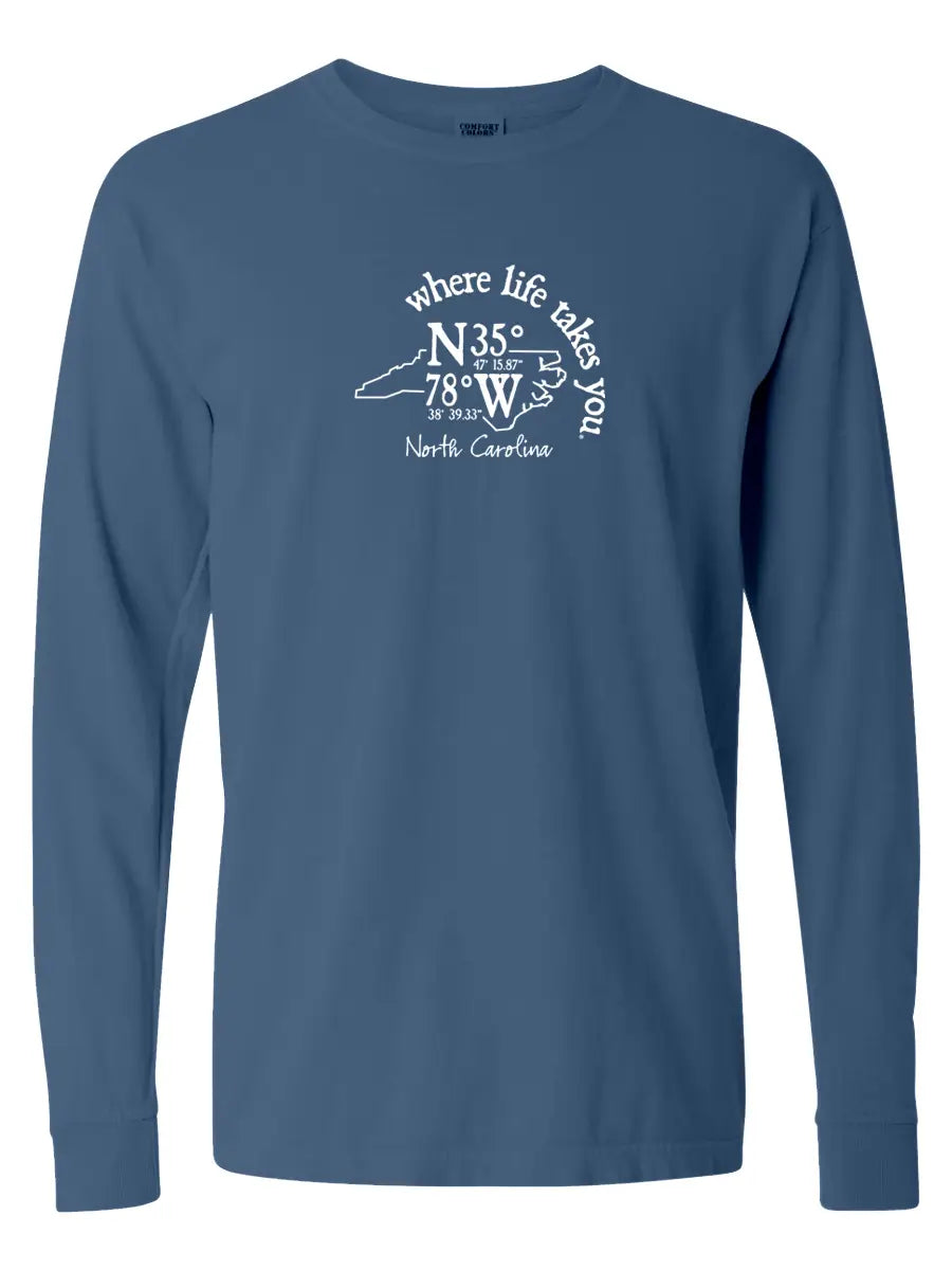North Carolina Coordinates Long-Sleeve Shirt