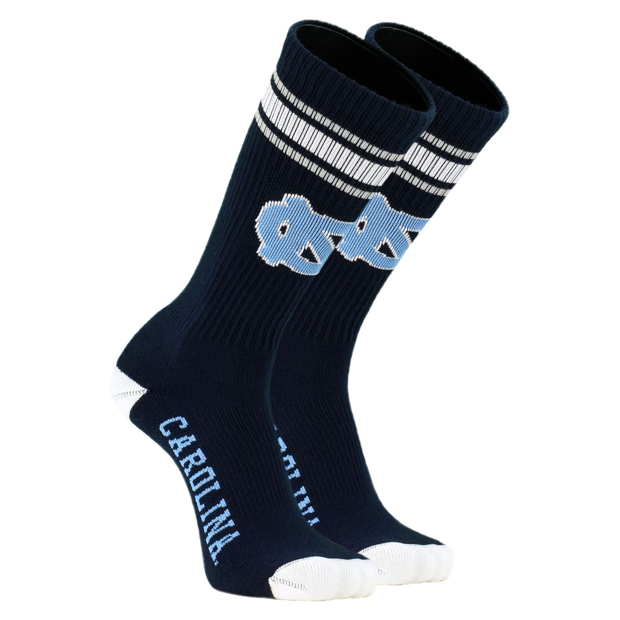 UNC Logo Navy Socks