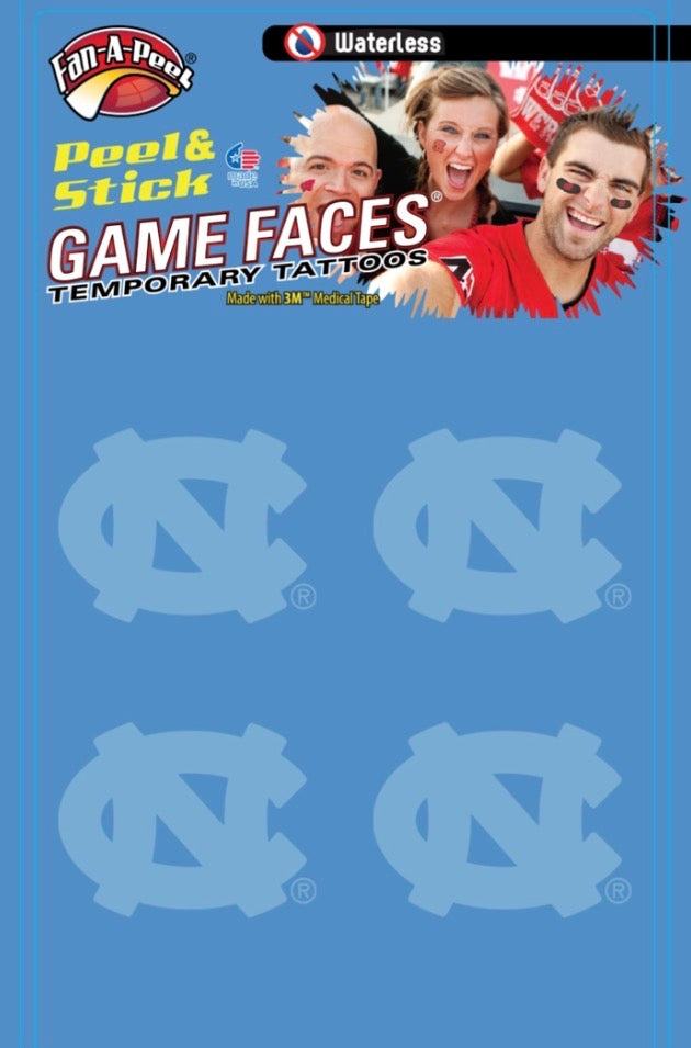 UNC Logo Temporary Tattoos