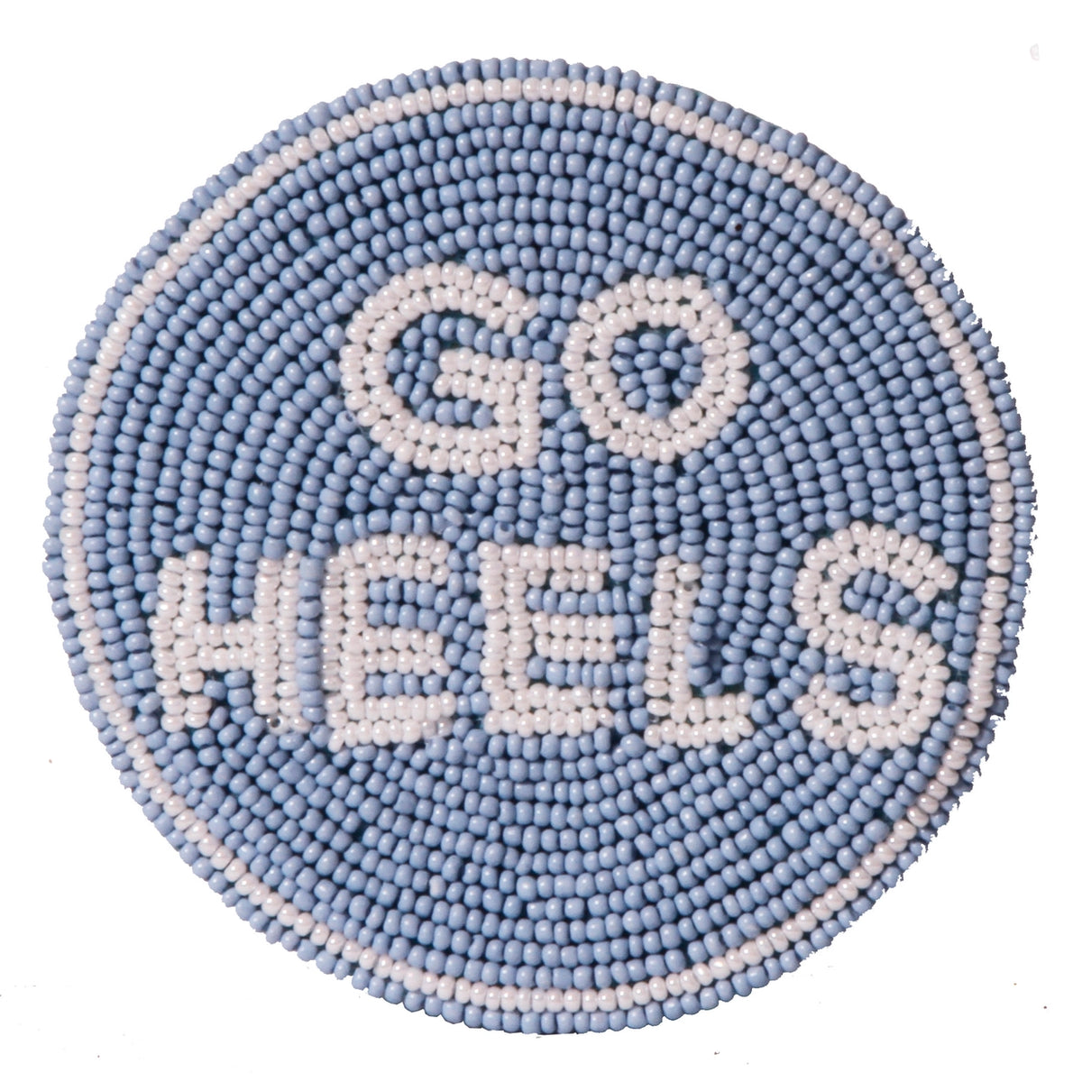 “Go Heels” Beaded Pin