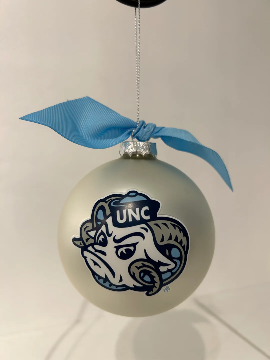 UNC Mascot Glass Ball Ornament