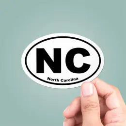 NC Oval Sticker