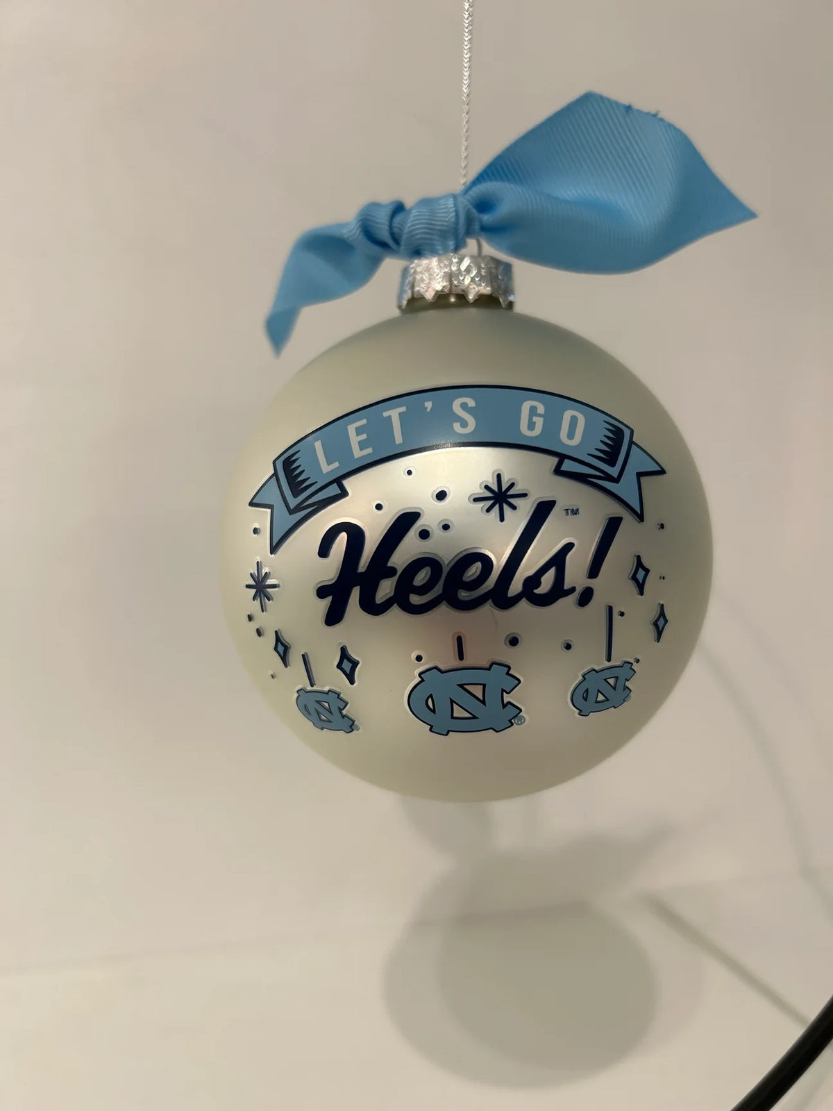 UNC Mascot Glass Ball Ornament
