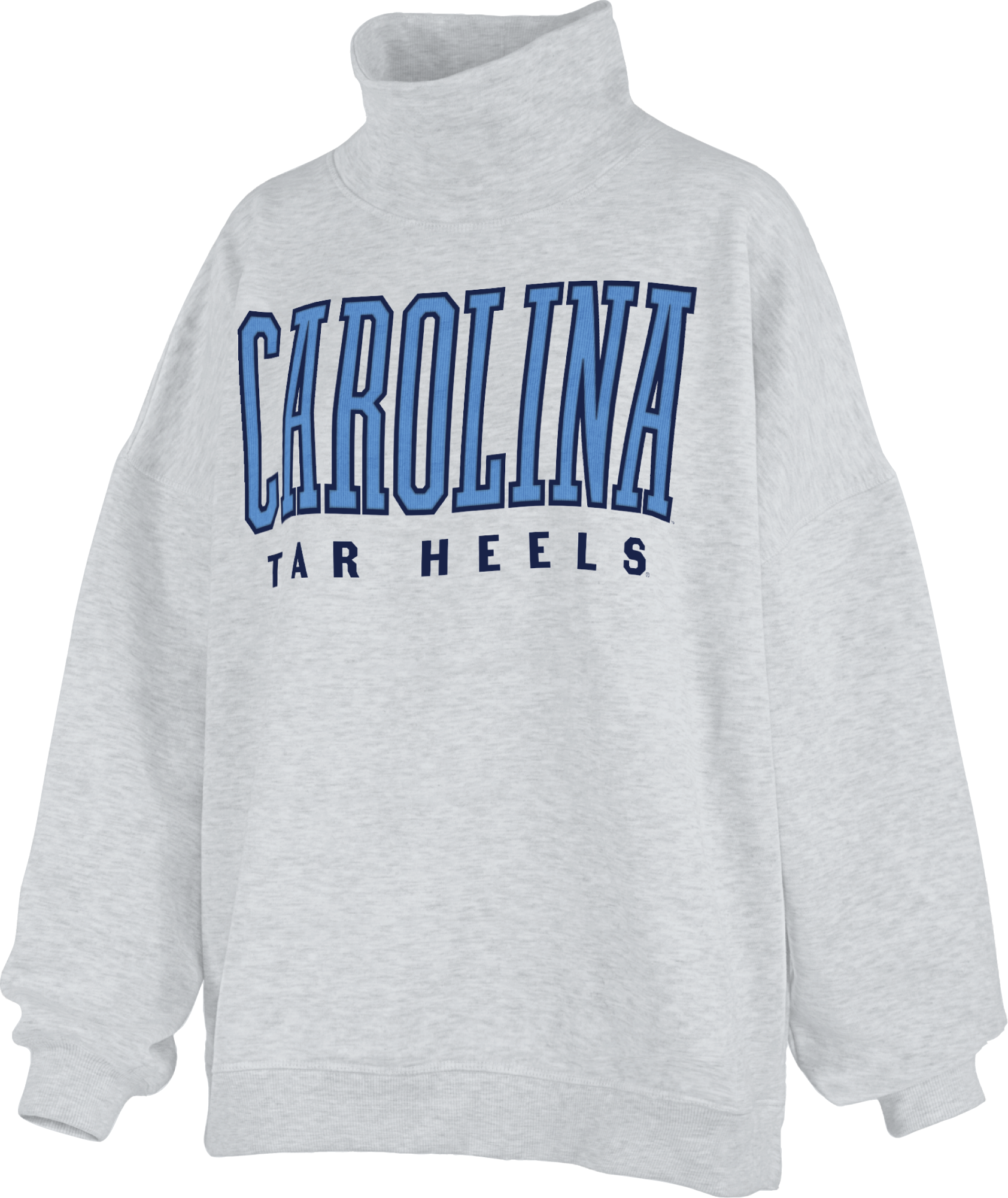 Carolina Tar Heels Mockneck Crewneck with Pockets