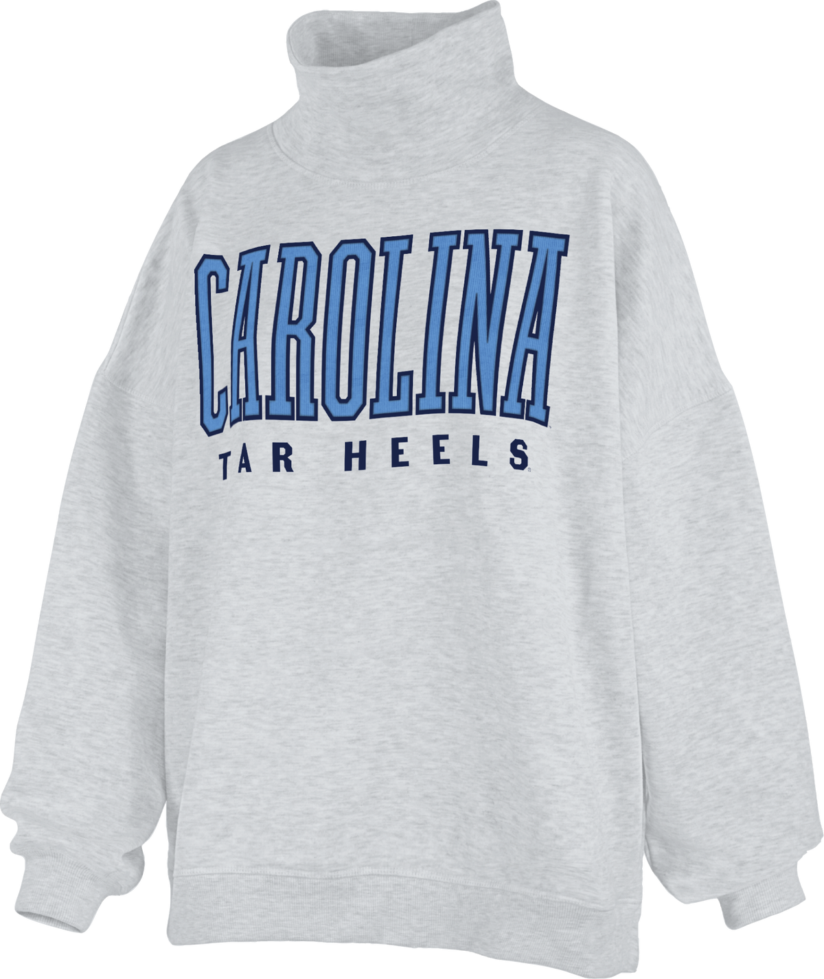 Carolina Tar Heels Mockneck Crewneck with Pockets