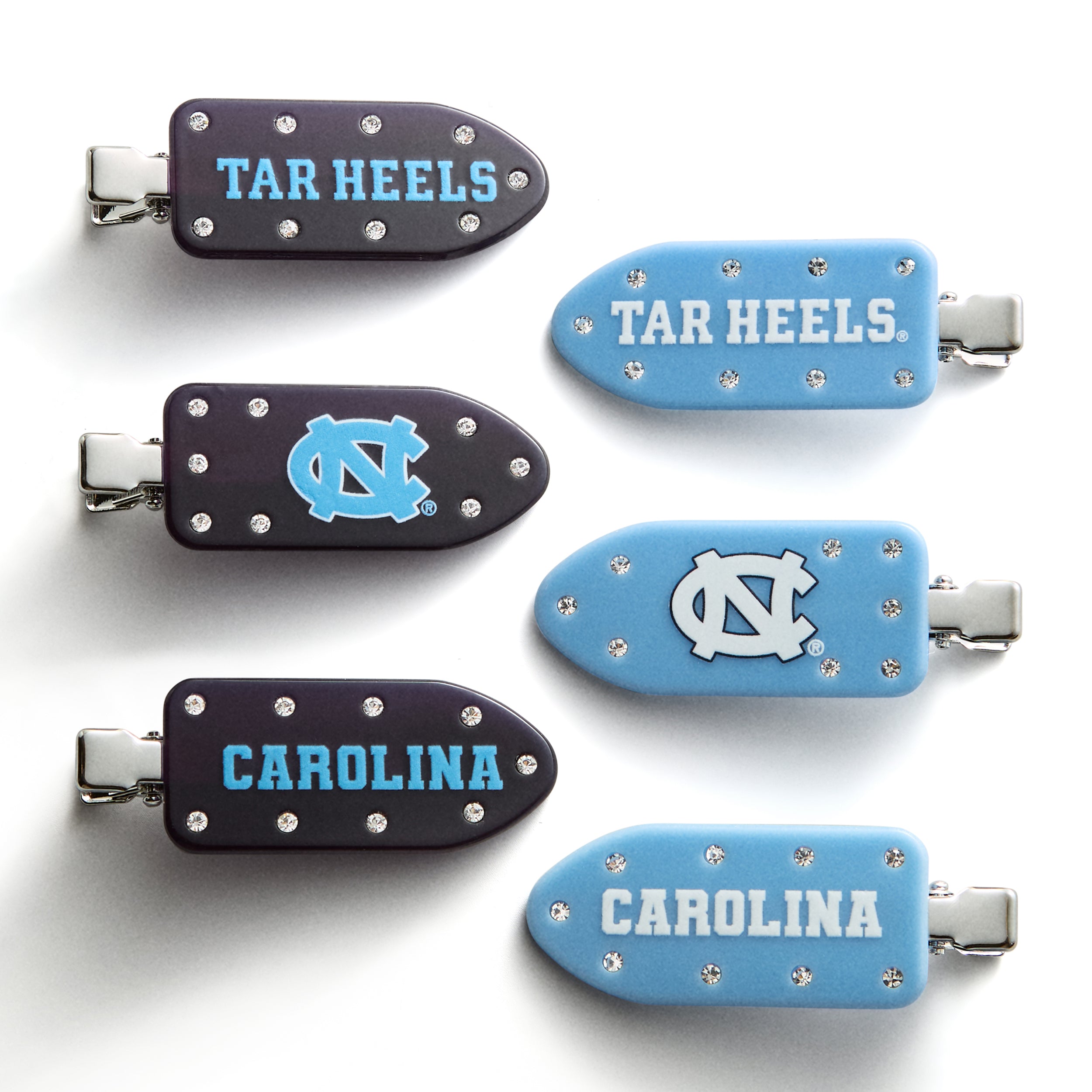UNC Hair Clip Set