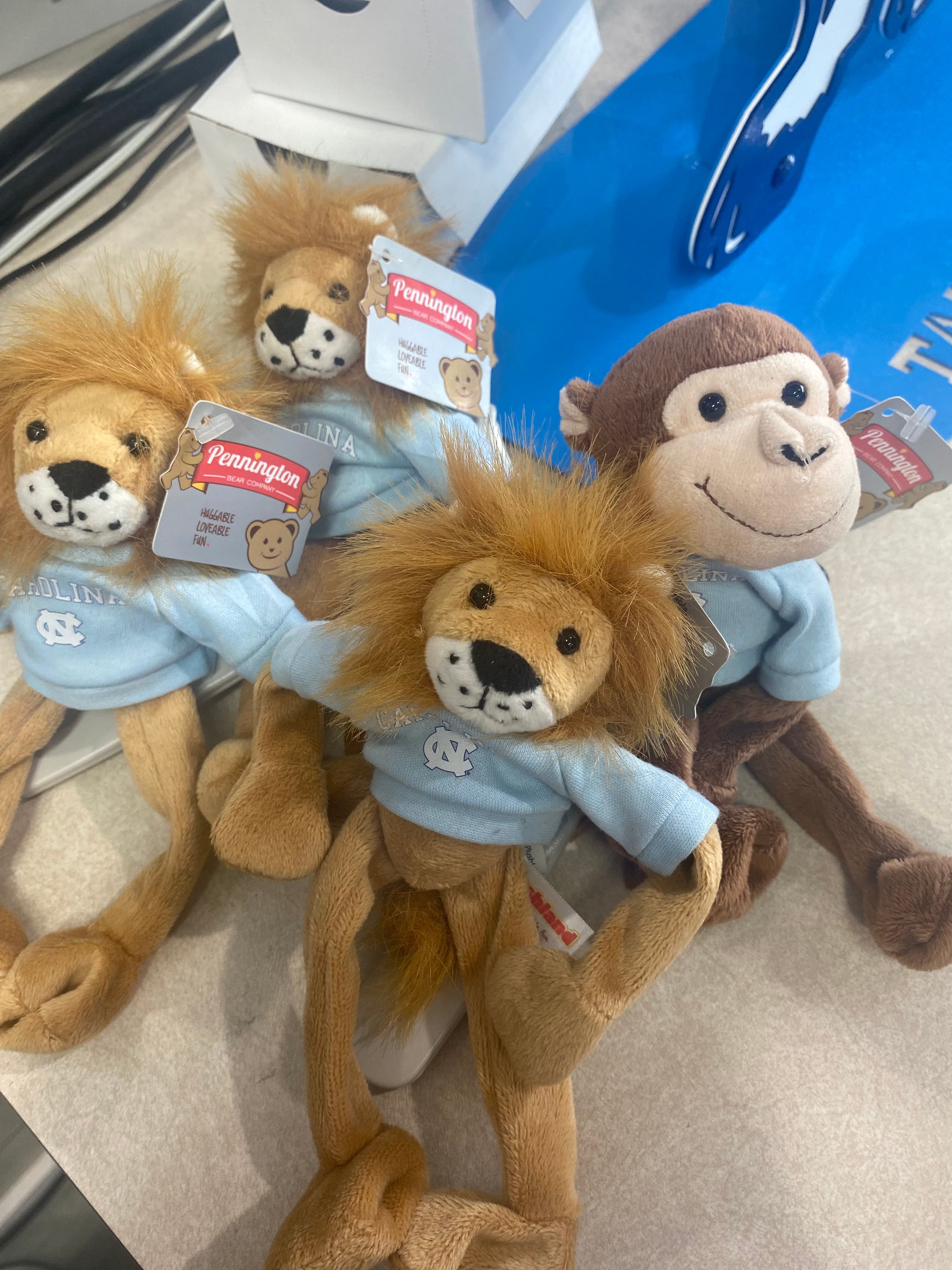 Magnetic Stuffed Animals with UNC T-shirt