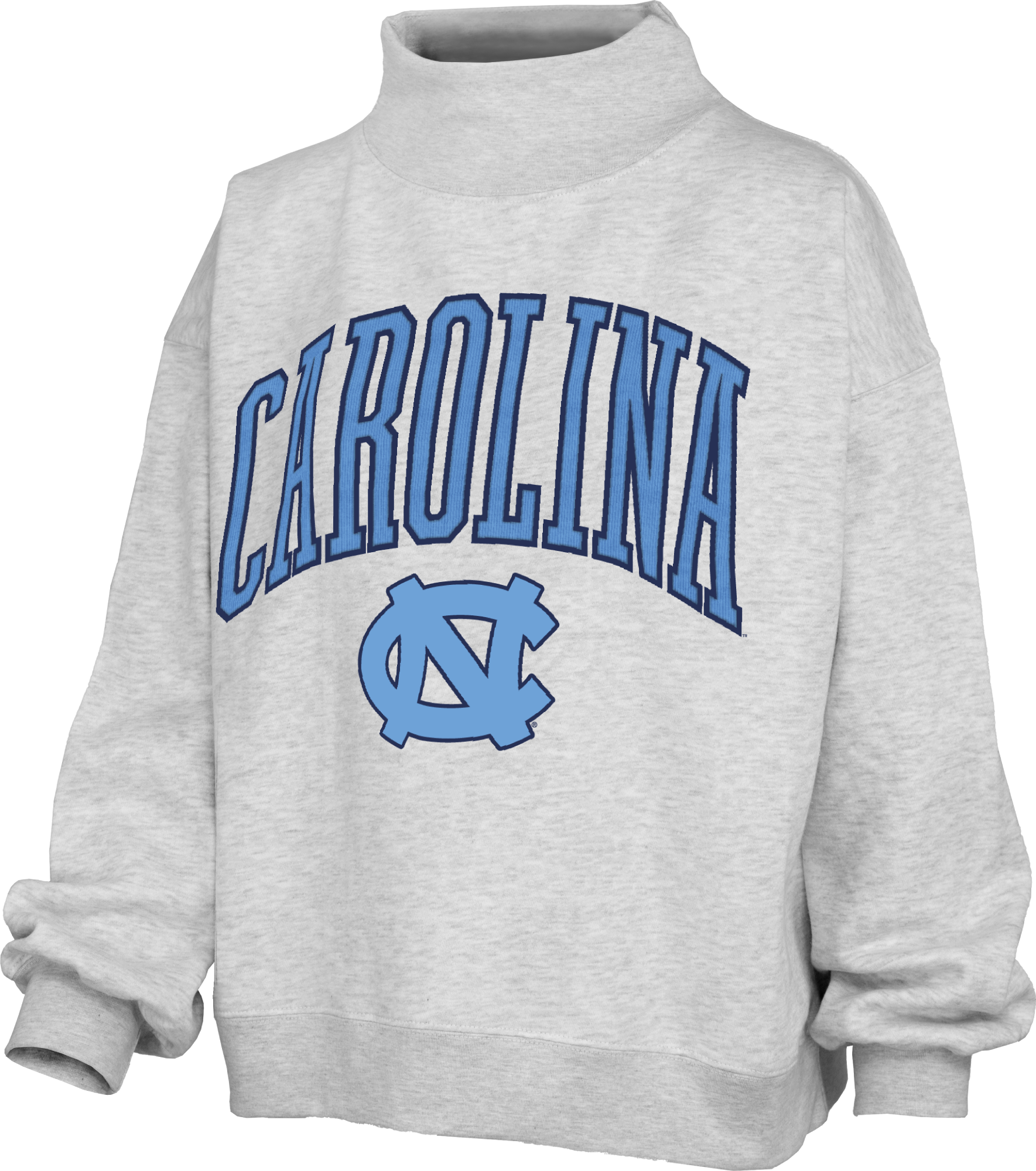 Carolina Tar Heels Mockneck Crewneck