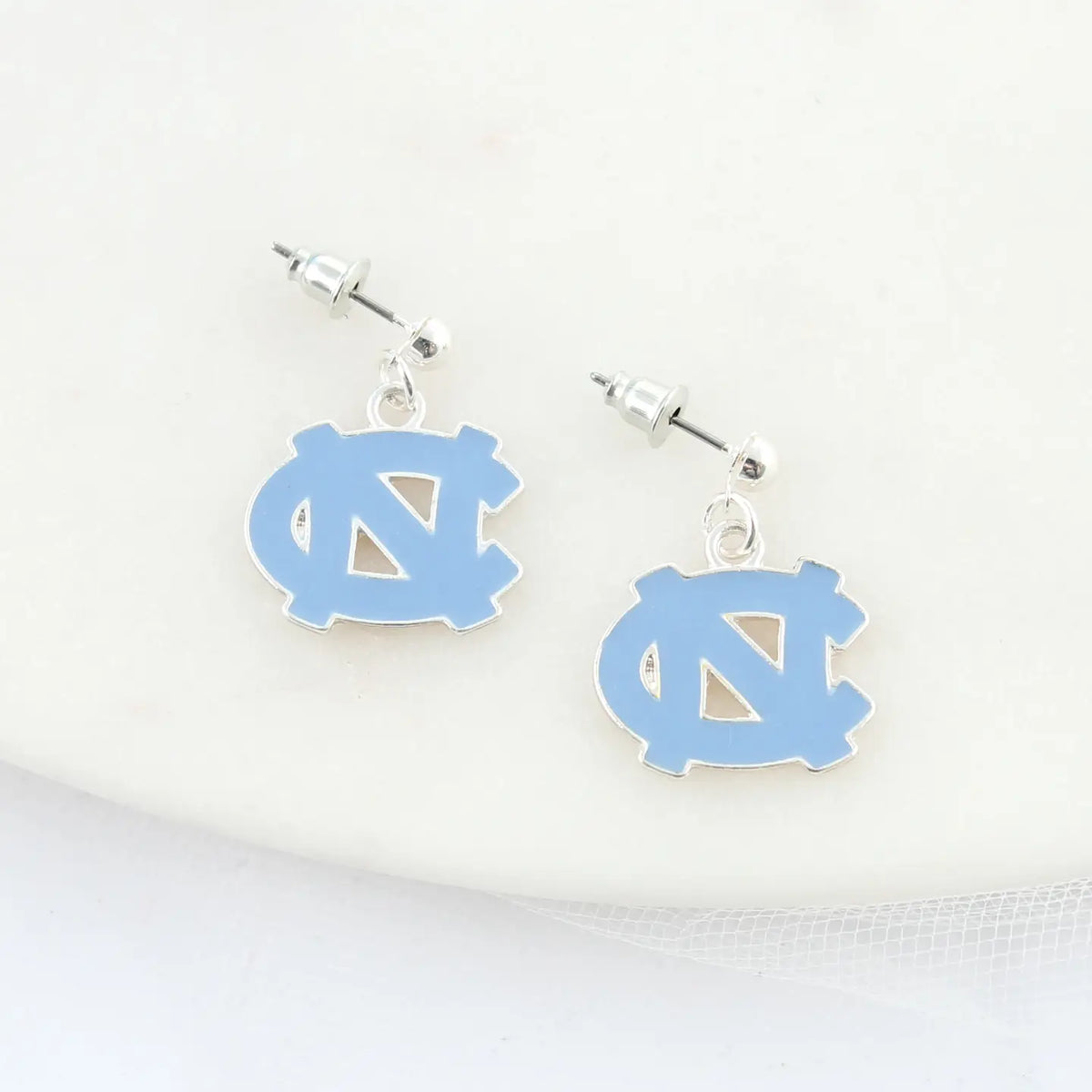 UNC Logo Enamel Earrings