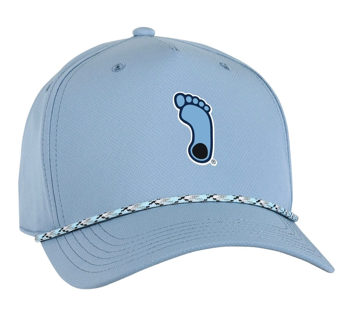 UNC 3D Tar Heel Footprint Rope Hat