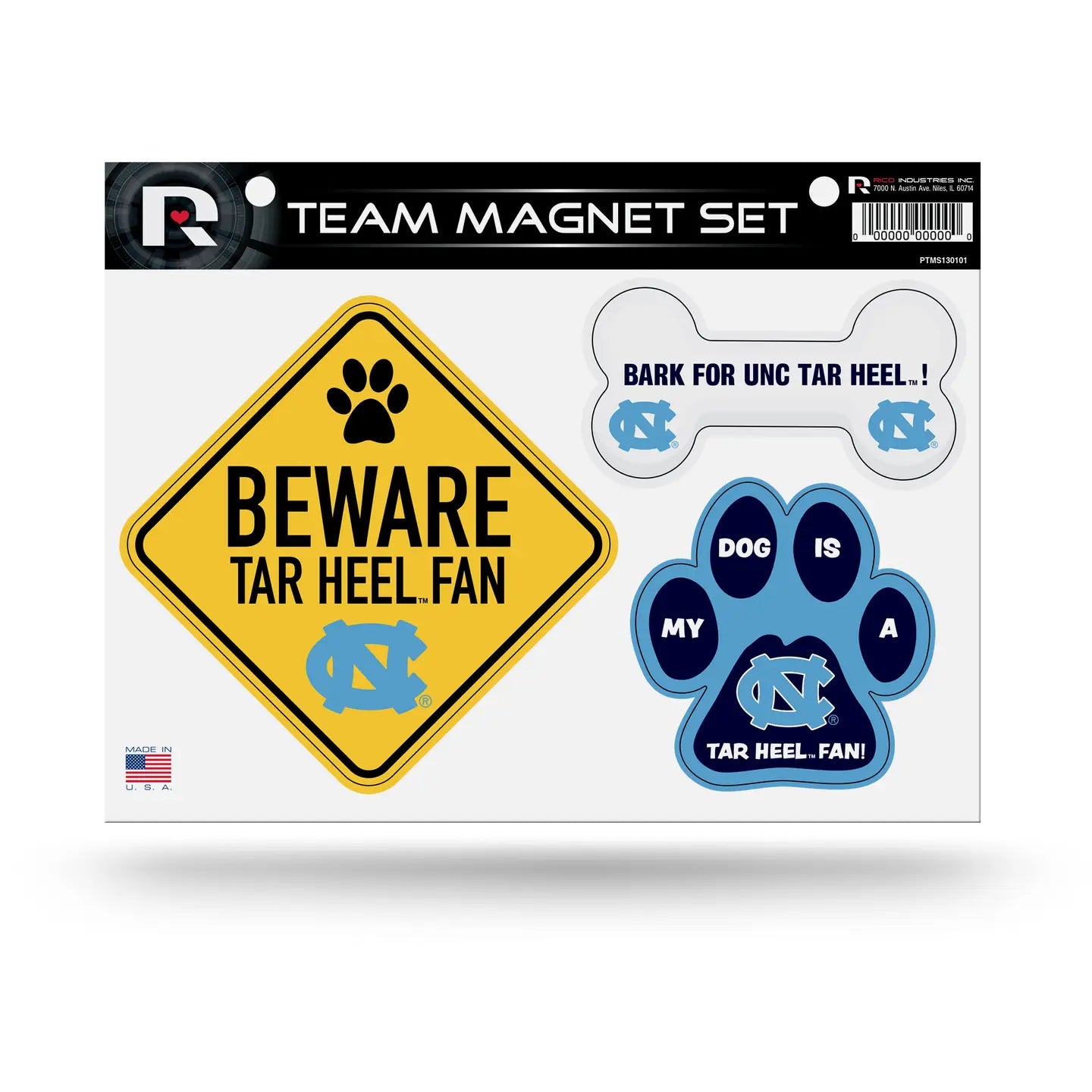 UNC Team Pet Magnet Set