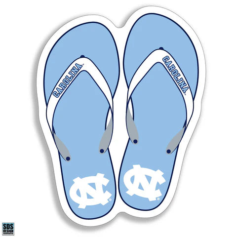 Carolina Blue Flip Flops Auto Magnet