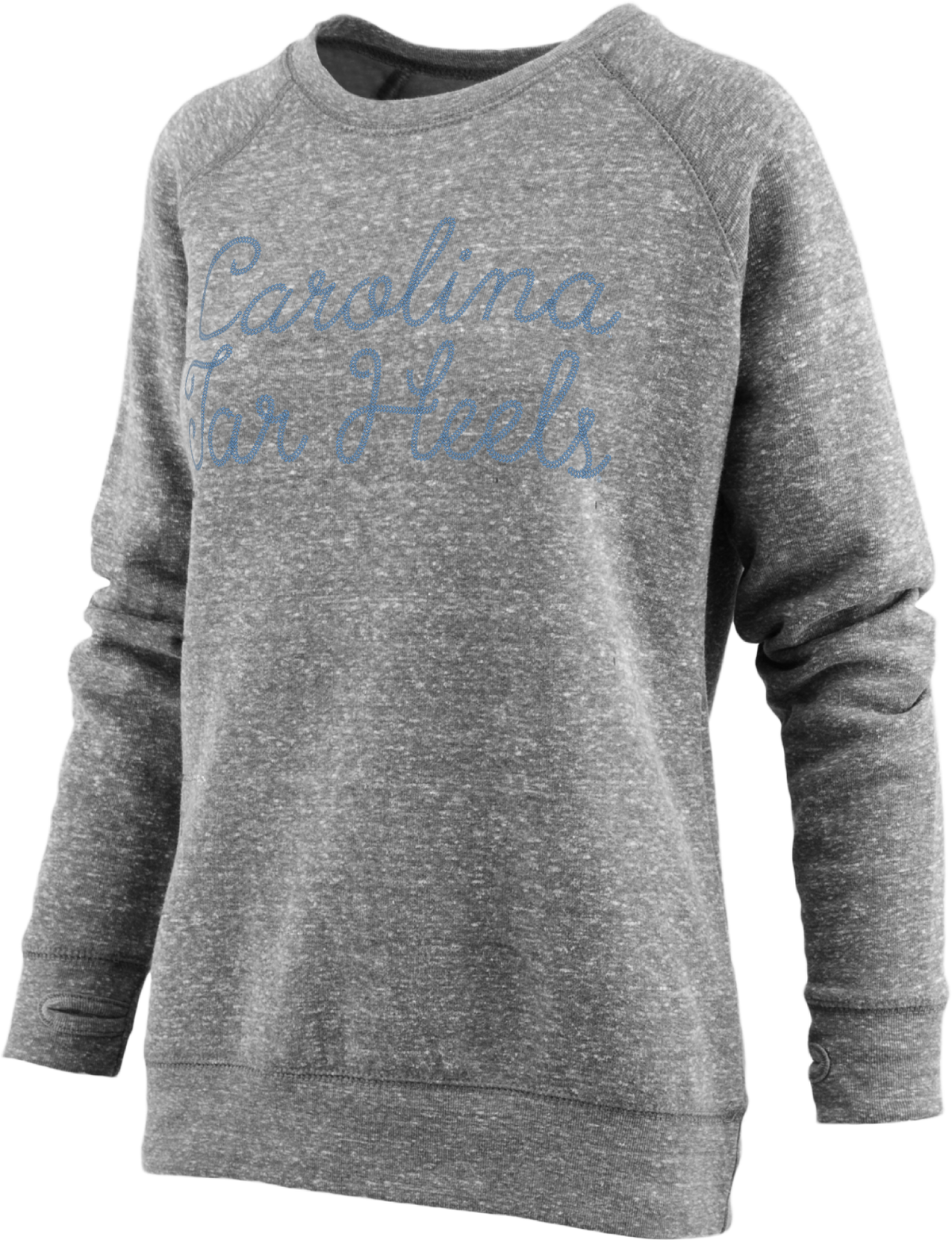 North Carolina "Chain Puff" - Long-Sleeve Raglan Fleece Crew-Neck