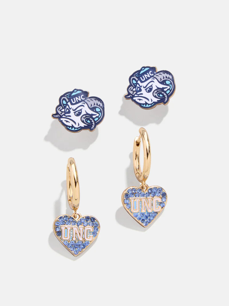 UNC Rameses Earring Set