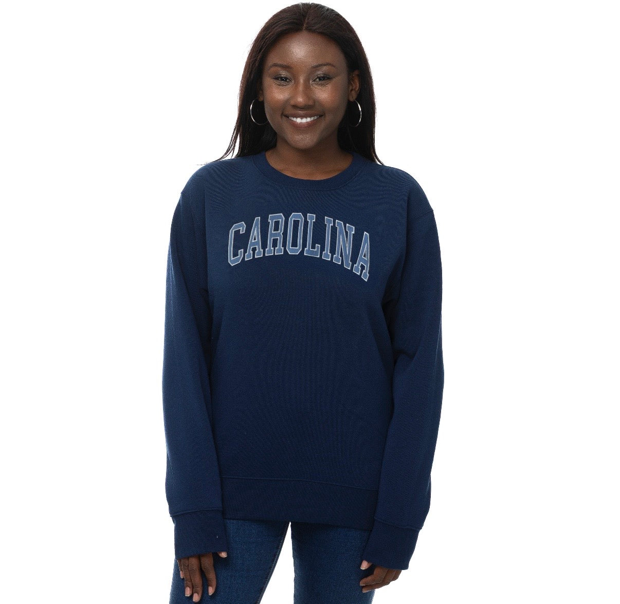 Carolina Embroidered Sport Crewneck