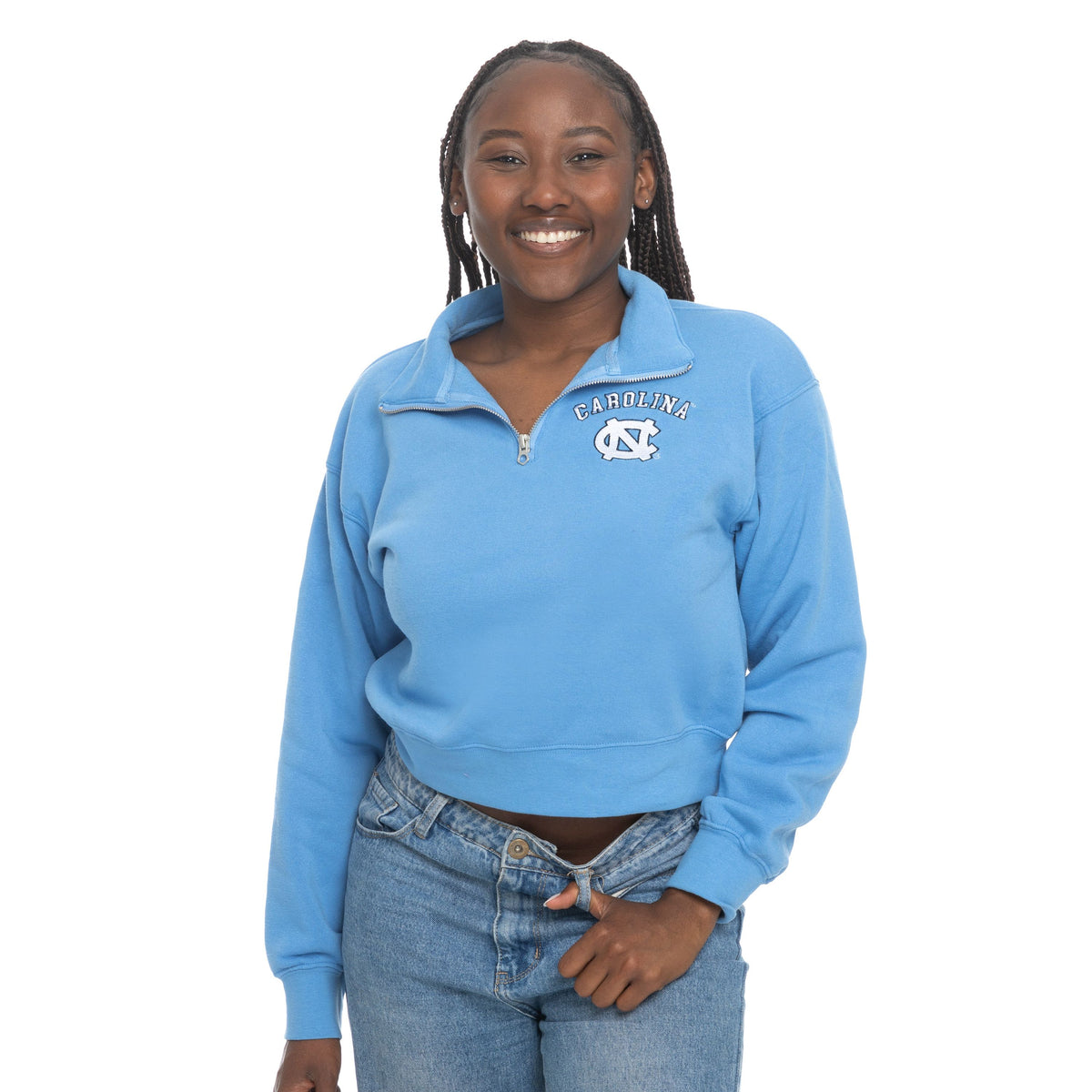 Carolina Quarter-Zip Cropped Jacket