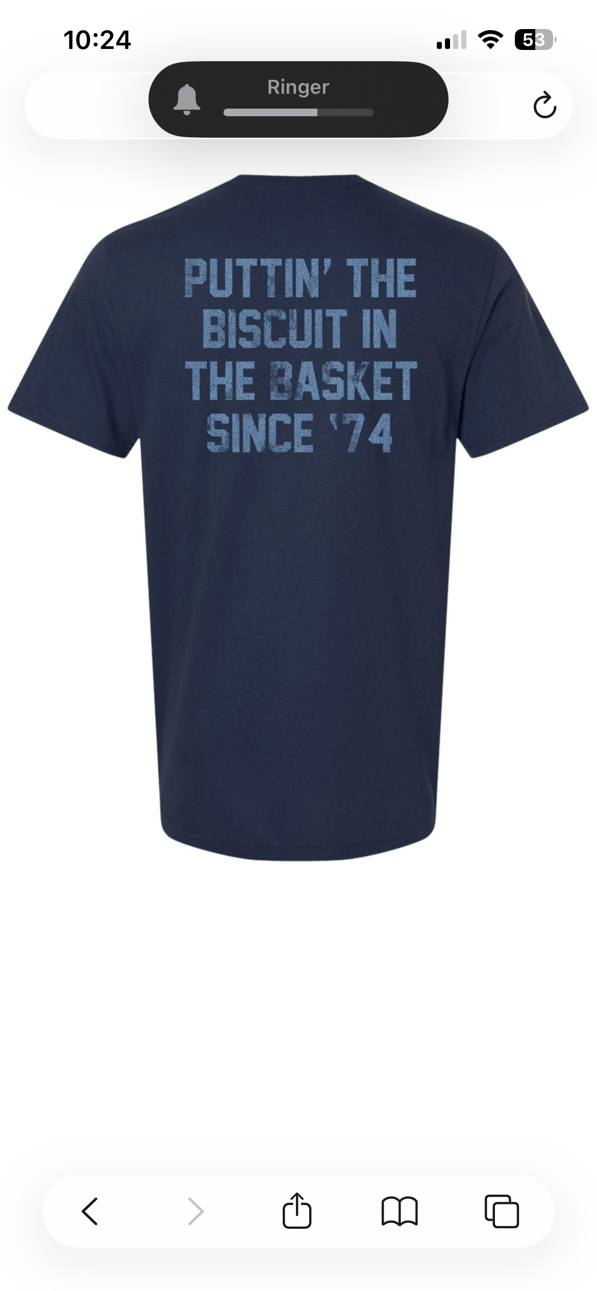 Tar Heels Ice Hockey T-shirt