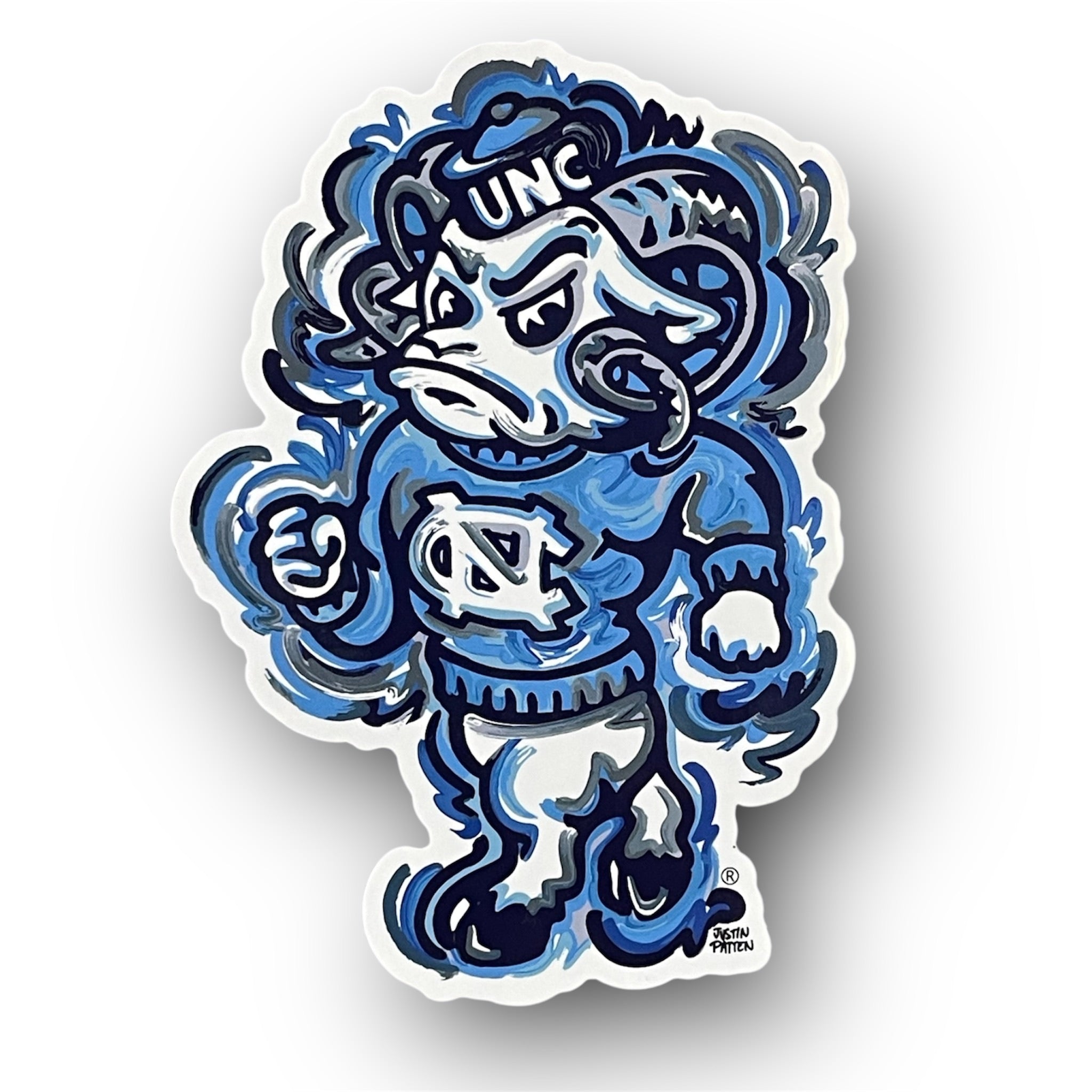 UNC Rameses Mascot Vinyl Sticker