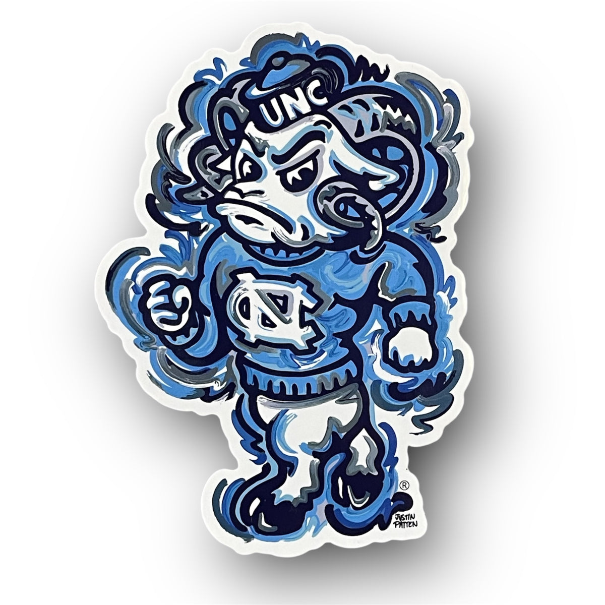 UNC Rameses Mascot Vinyl Sticker