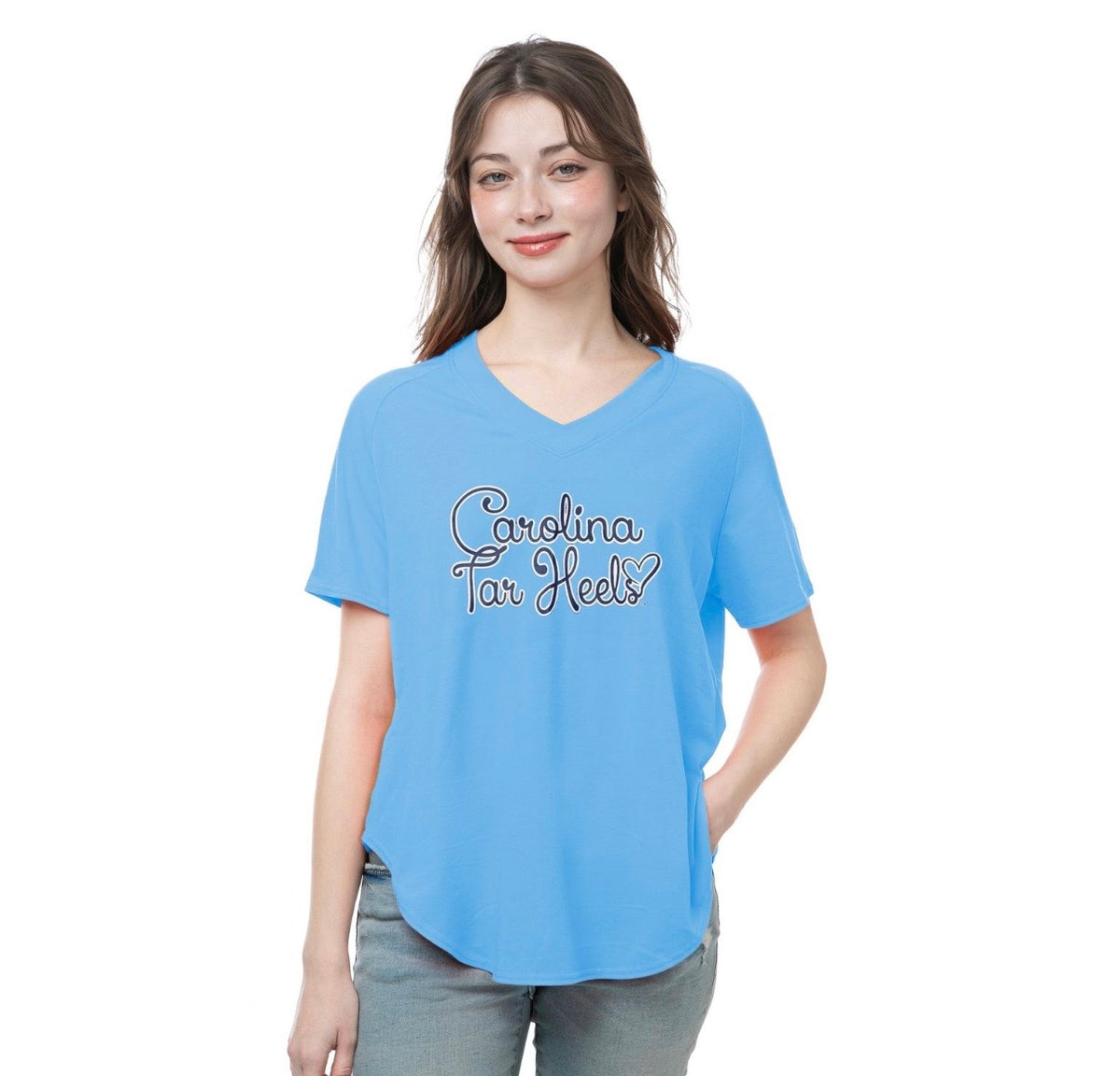 Carolina Tar Heels Blue Swirl Top