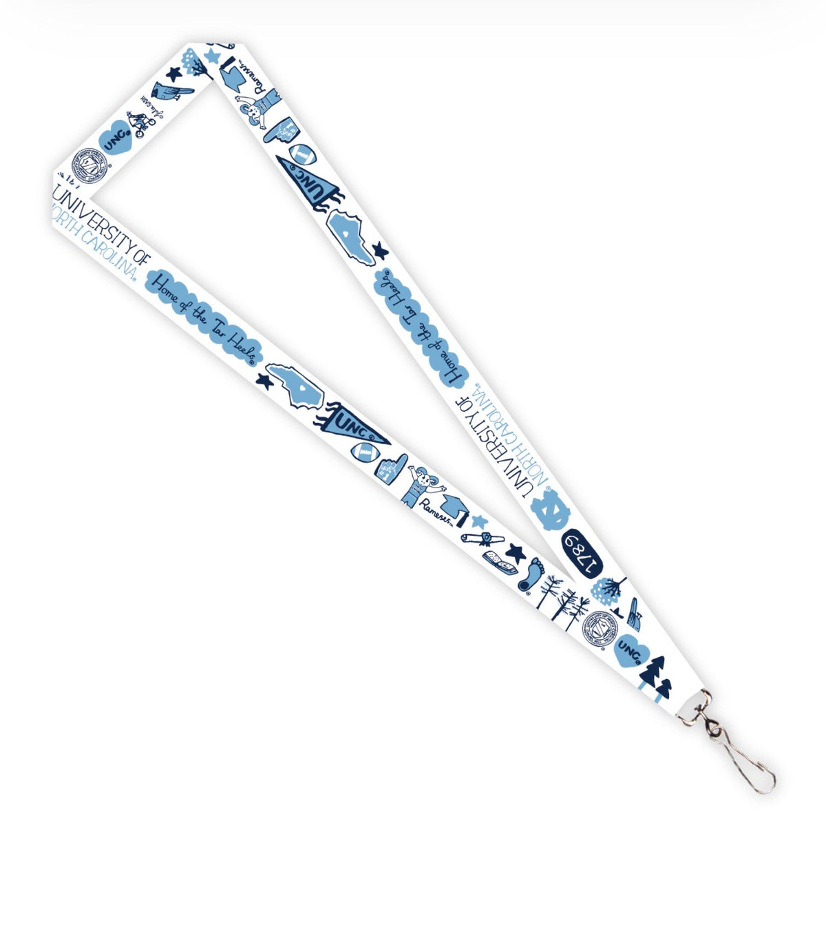 UNC Tar Heels Lanyard