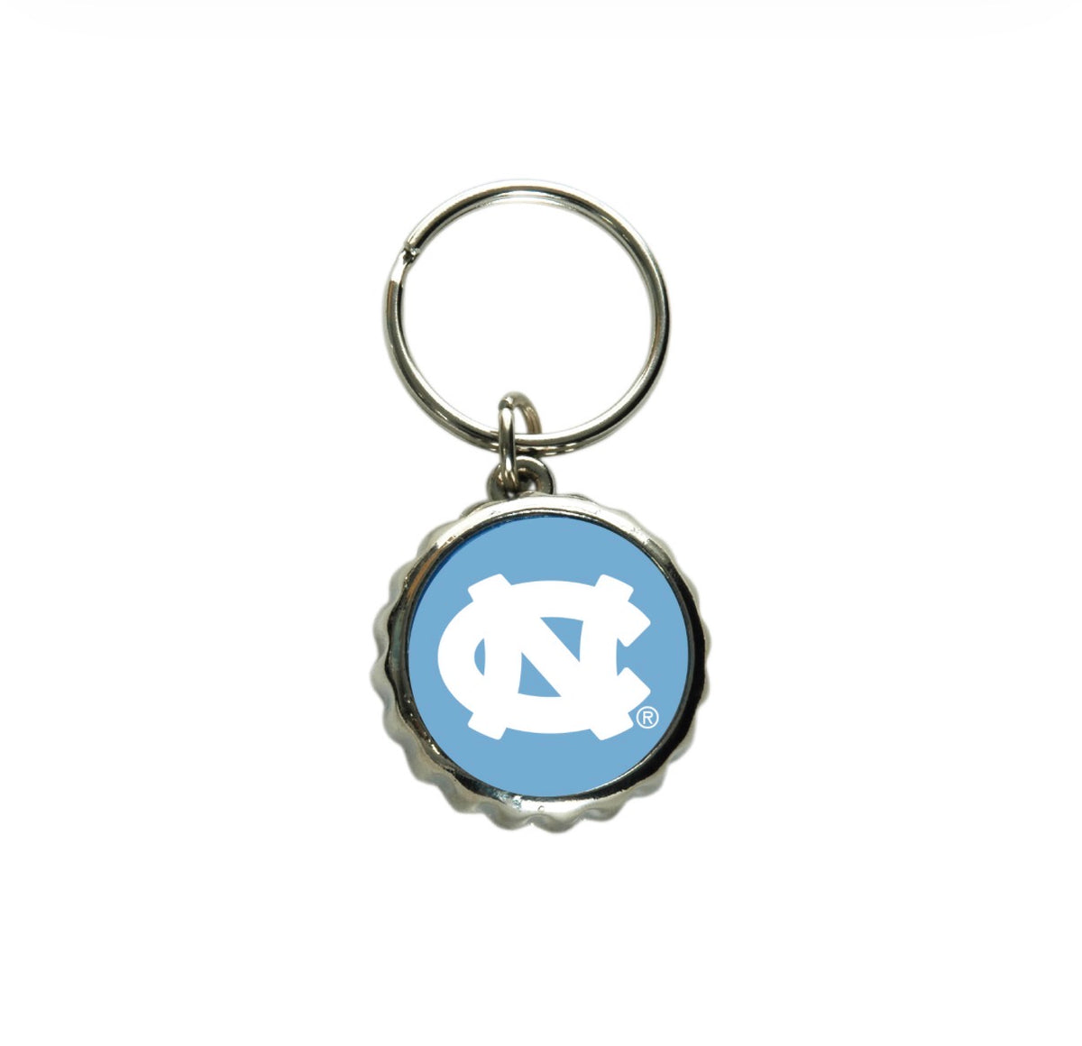 UNC Logo Bottle Opener Keychain