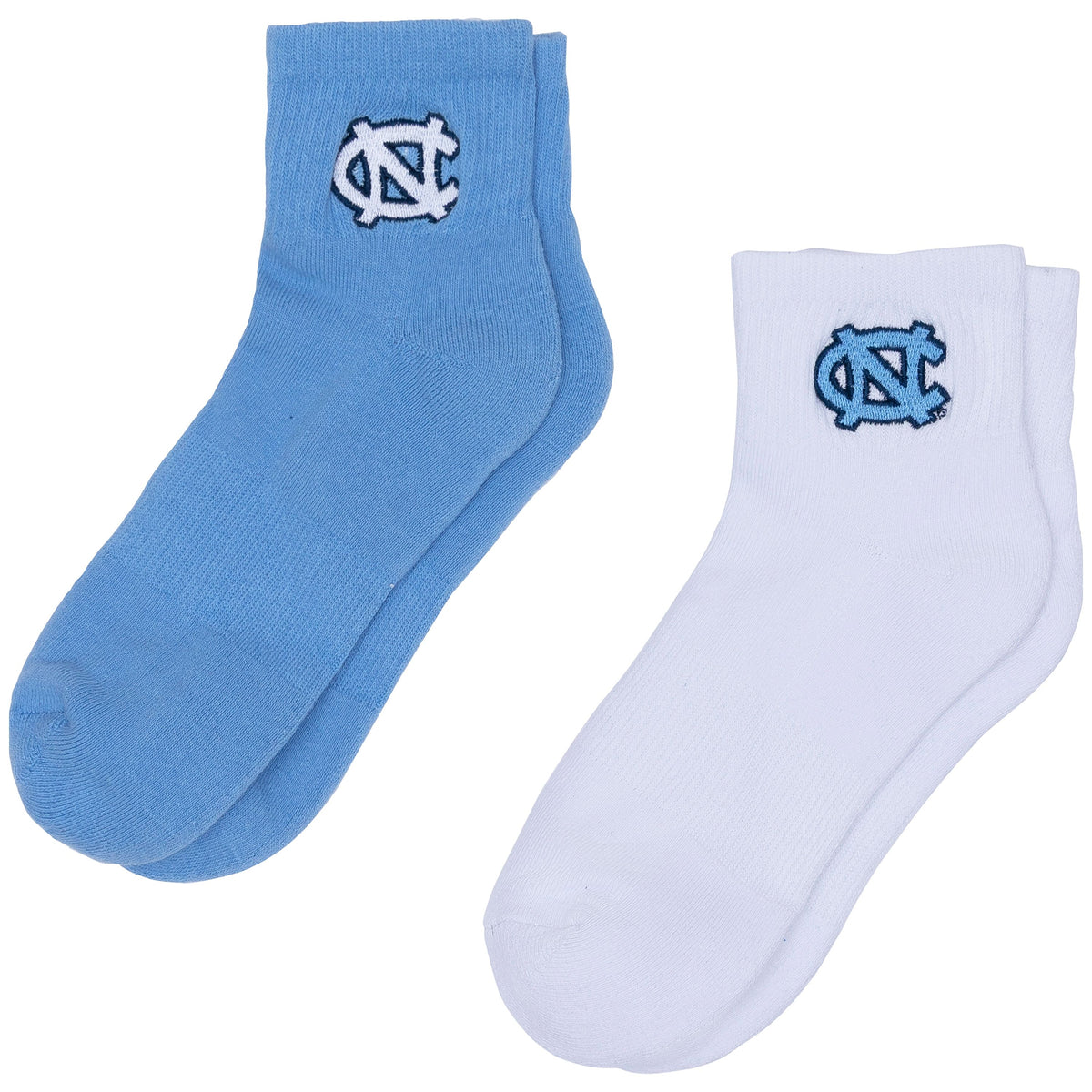 UNC Blue and White 2 Pack Socks