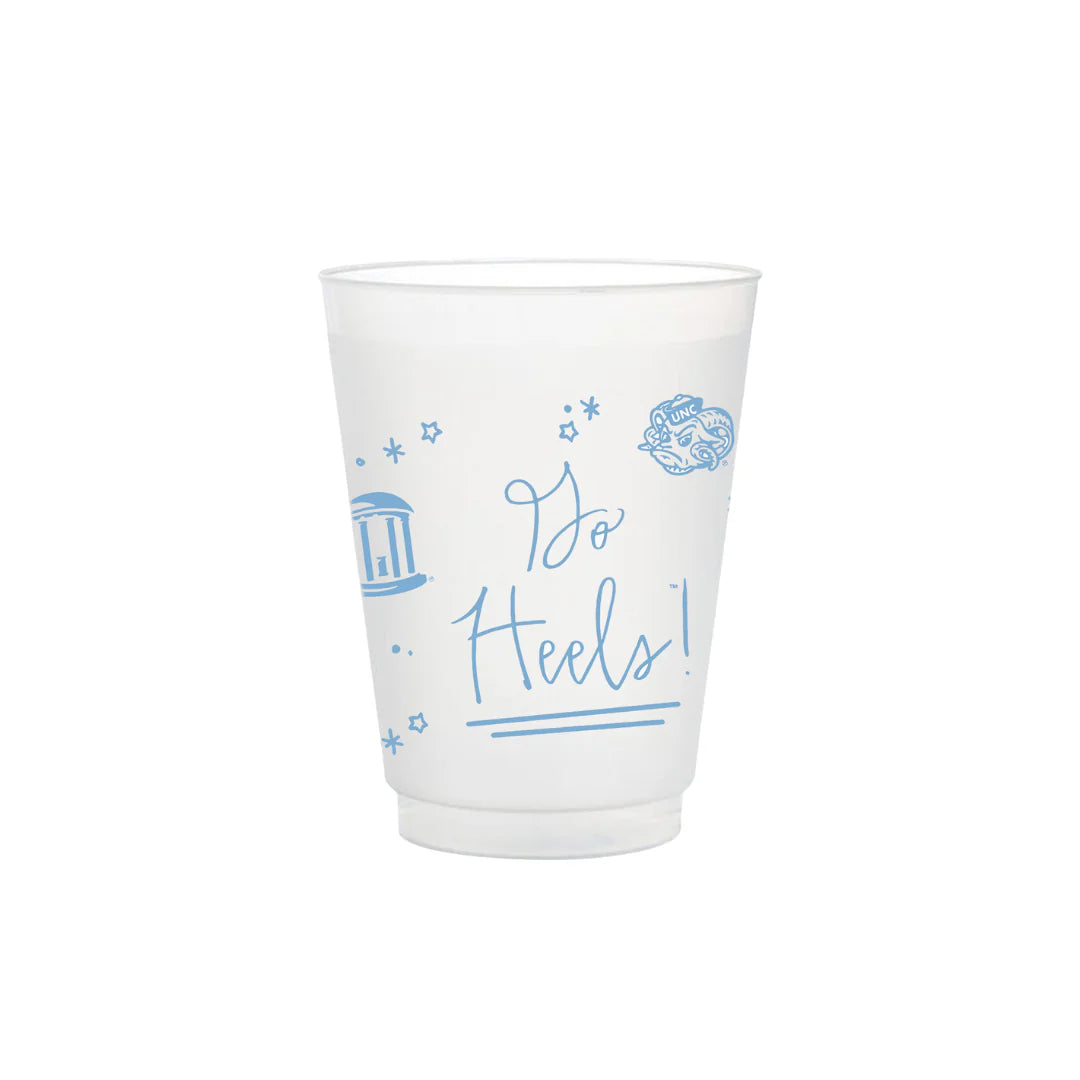 UNC Frosted Flex Party Cups (8-Pack)