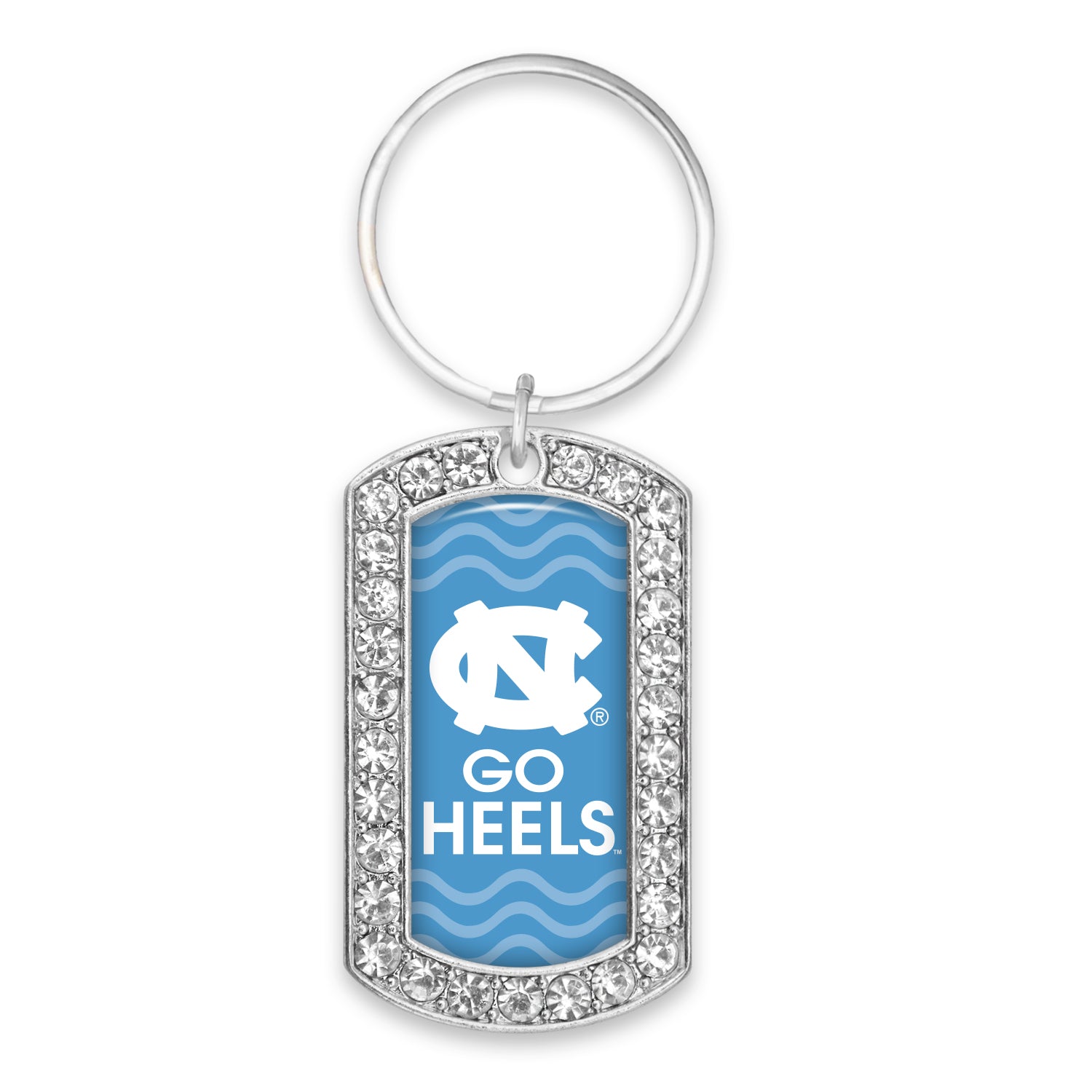 Go Heels Sparkle Keychain