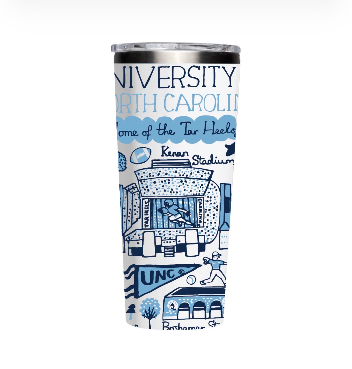 UNC Fan 24 oz Corkcicle Tumbler