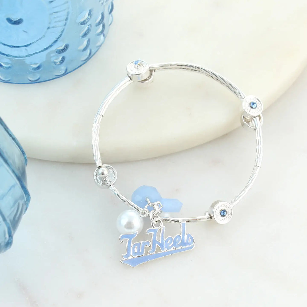 UNC Tar Heels Slogan Bracelet