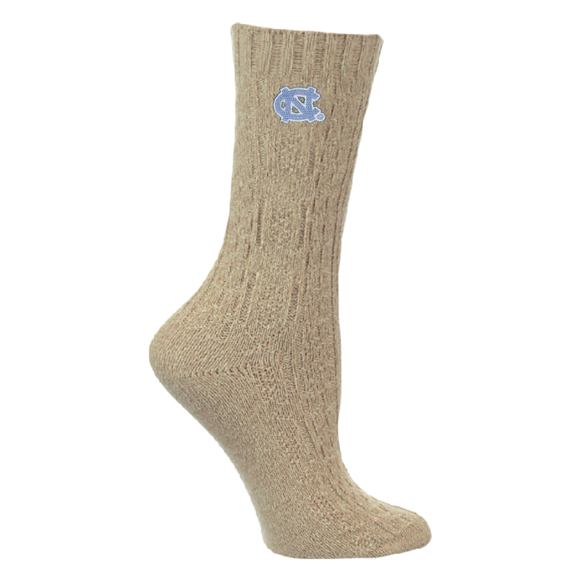 UNC Cable Knit Socks