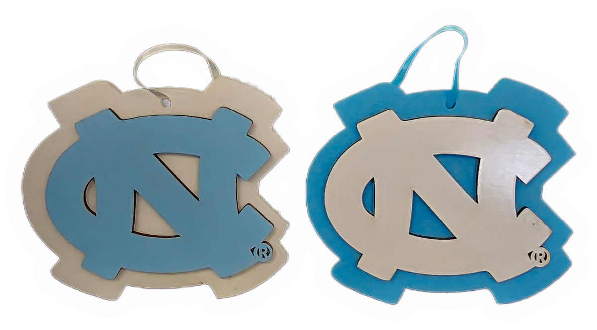 UNC Logo Ornaments (2 Pack)