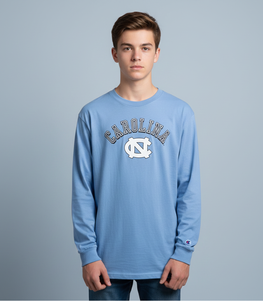 Bold Carolina Long-Sleeve Shirt - Youth