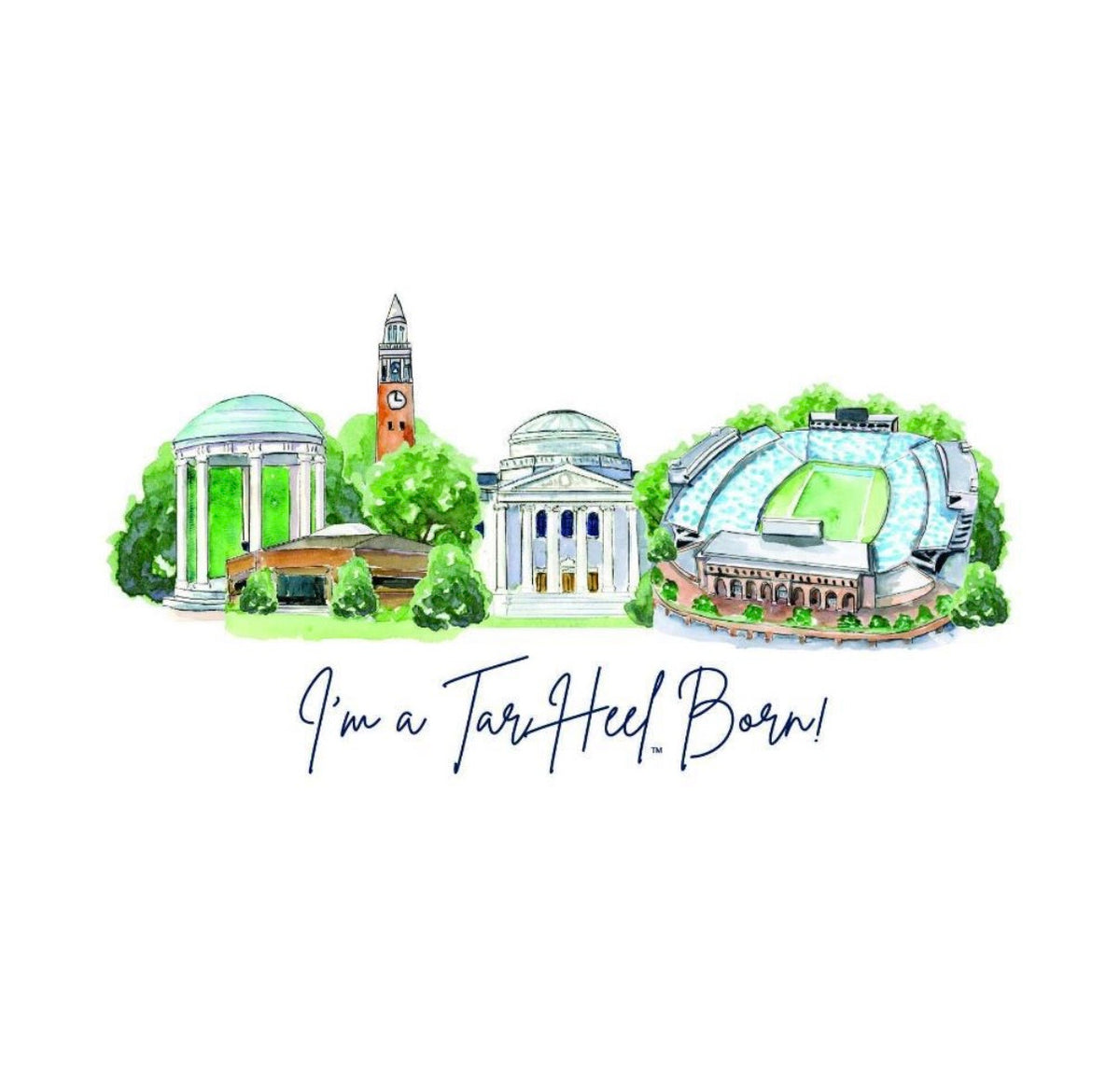 UNC Landmark Postcard