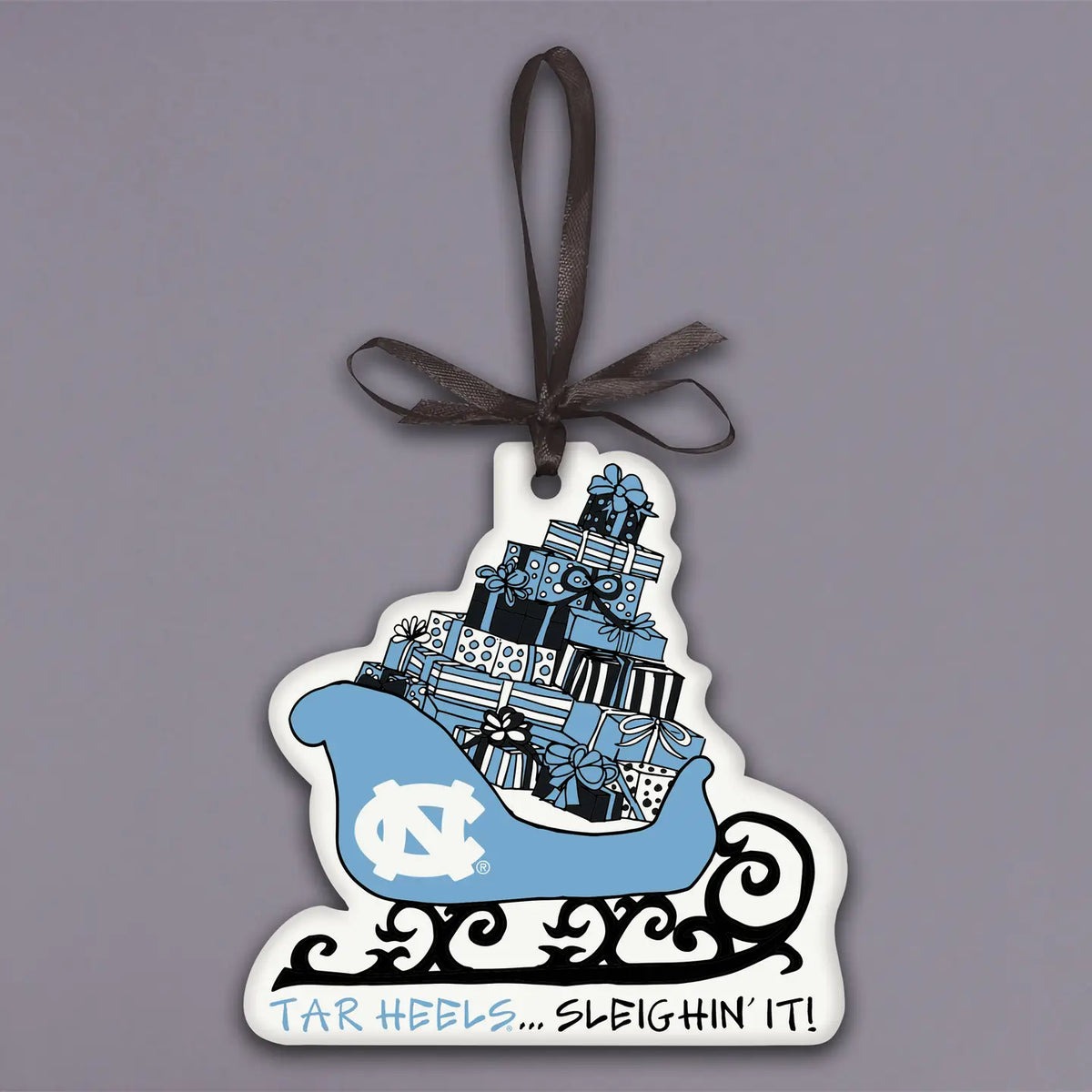 Tar Heels Sleigh Ornament