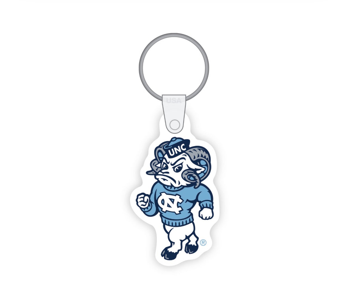 UNC Rameses Vinyl Keychain