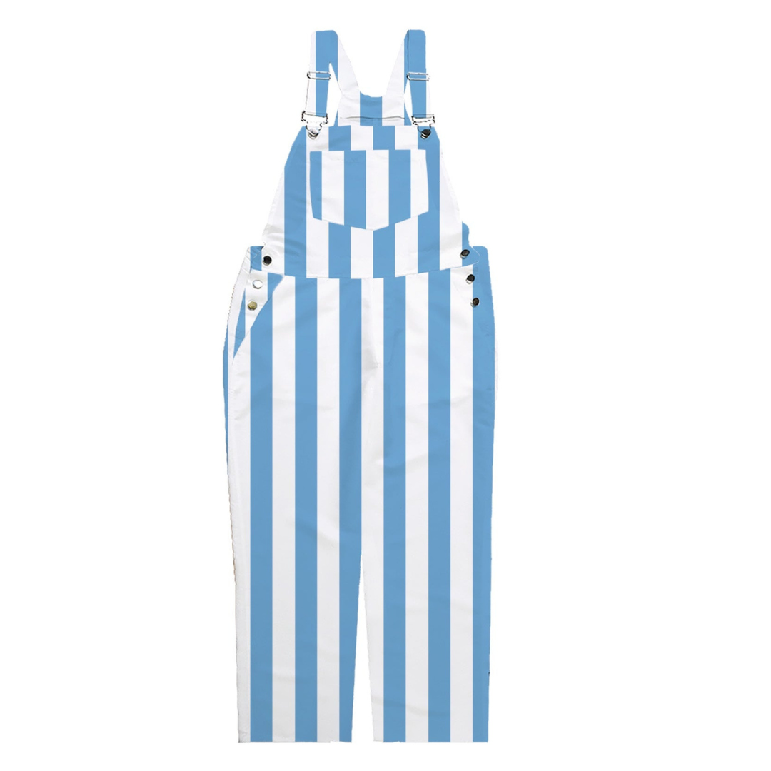 Light Blue & White Adult Game Bibs