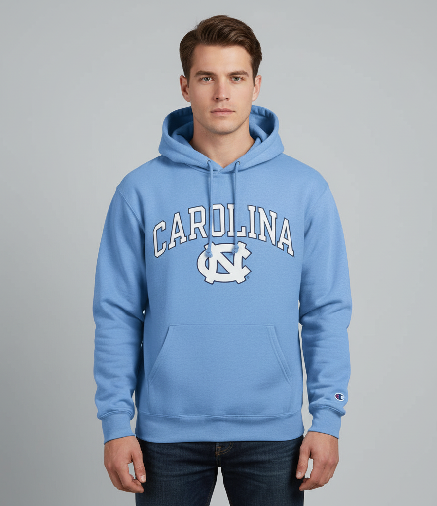 Classic Carolina Embroidered Logo Hoodie