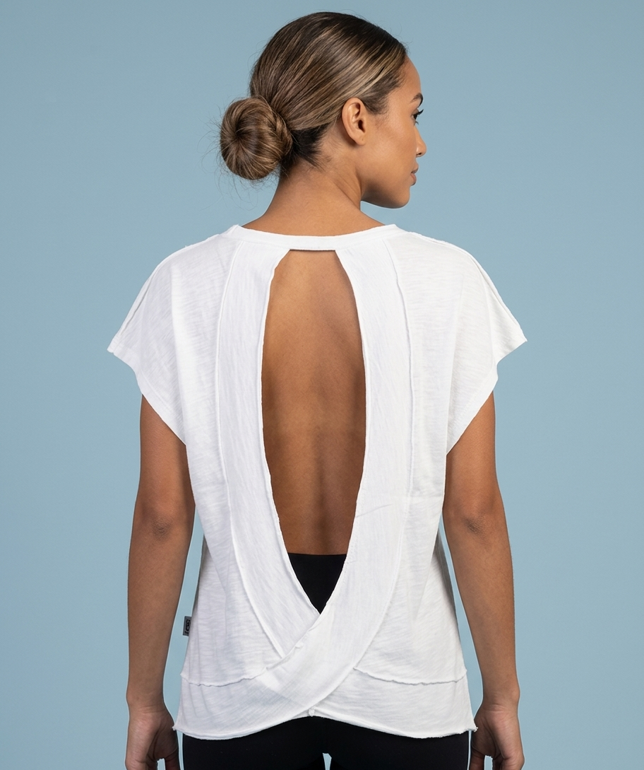 Carolina Open Back Slub Top