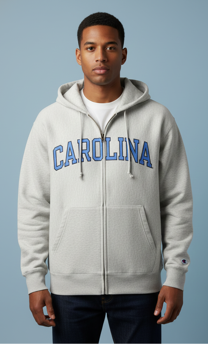 Carolina Reverse Weave Zip Jacket